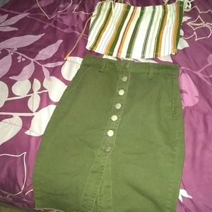 Skirt and shirt
